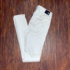 AE White Skinny Jeans